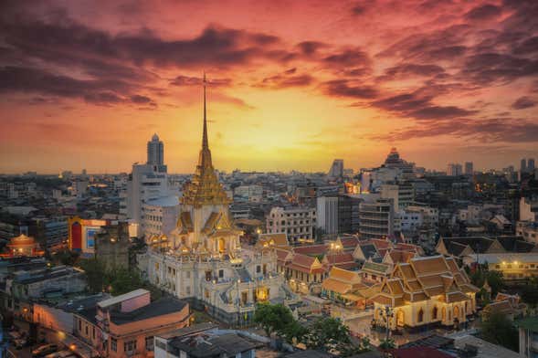 Balade en tuk-tuk de nuit dans Bangkok avec repas à Chinatown