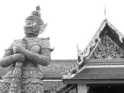 Le gardien du temple de Bangkok